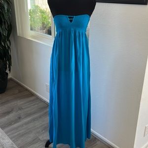 Strapless maxi dress